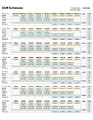 employee shift schedule