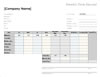 weekly time sheet